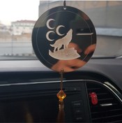 Resim Olur o zaman Pleksi Araba Süsü 3 Hilal Ve Bozkurt Dikiz Aynası Süsü 