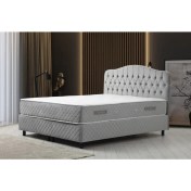 Resim Minar Vassi Baza+Başlık+Sonta Yatak Gri 160X200 