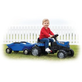 Resim PİLSAN Power Pedallı Big Trolley (Römorklu) Traktör Mavi 