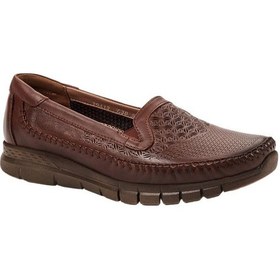 Resim Forelli 29413 Eterna-G Taba Kadın Comfort Deri Ayakkabı 