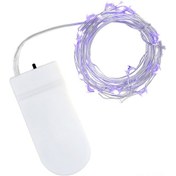 Resim Kosona Pembe Led Işık Zinciri 1m 10 Işık Pil Li Akıllı Dekoratif Işık Noel Düğün Parti Bahçe Dekorasyonu Hediye Kutusu Pasta Çiçek Demeti Işıklı Aksesuar Mor 