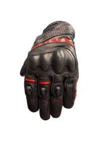 Resim Nukrotech Mercury Eldiven Deri Siyah Kırmızı 