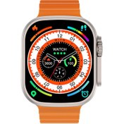 Resim W68+ Plus Watch İos Ve Android Uyumlu Mactive 2.05" İnç Geniş Ekranlı Gümüş Kordon Hediyeli Akıllı Saat Hytech