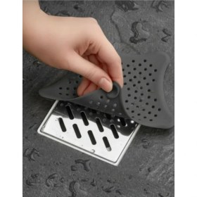 Resim Yeterx Silikon Lavabo & Duş Gider Süzgeci – Saç ve Atık Tutucu, Kaymaz ve Esnek Tasarım 