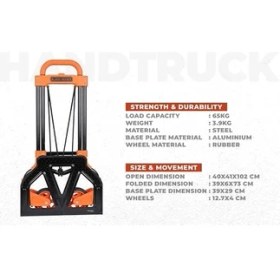 Resim BH200 65KG Katlanır El Arabası 