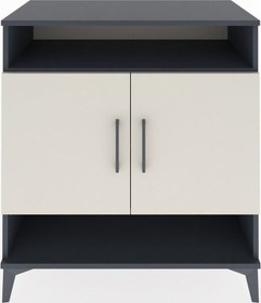 Resim Hyperion Şifonyer 3 Raflı 2 Kapaklı 88x44x96 Antrasit-aytaşı Antrasit 