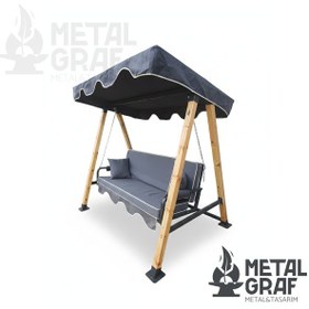 Resim Metalgraf Konfor Salıncak Özel Tasarım Antrasit - Gri 