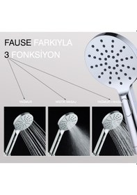 Resim Fause Sürgülü Duş Seti 3 Fonksiyonlu Kss121 Krom 