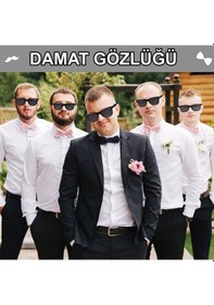 Resim Damat Gözlüğü Düğün Ve Bekarlığa Veda Partisi Aksesuarı 
