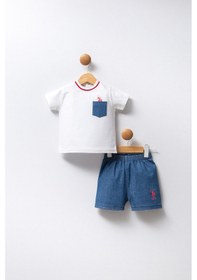 Resim U.s. Polo Assn Erkek Bebek Beyaz Takım Usb2348-c-v1 Beyaz 