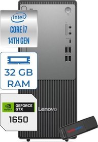 Resim Lenovo Thinkcentre Neo 50T Gen5 Intel Core I7 14700 32GB Ddr5 1tb SSD Freedos Nvidia GTX1650 4gb Masaüstü Bilgisayar 165012UAS0GL00F13 + Zetta Flash Bellek 