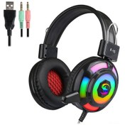 Resim Leezsing Kubıte F-15 Rgb Işık Oyun Kulaklığı - Gürültü Önleyici Mikrofonlu, Rahat Ve Şık Usb Pc Kulaklık 