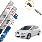 Resim Seat Leon Muz Silecek Takımı Ön Arka Bosch Aeroeco 2009-2012 