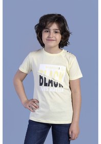 Resim Toontoy Kids Toontoy Erkek Çocuk Baskılı Tişört Sarı 