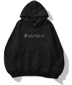 Resim Tarzsokak Unisex Babygirl Taş Baskılı Sweatshirt Siyah 