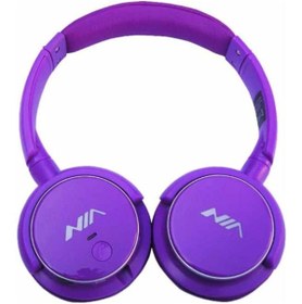 Resim ACL Nia Q1 Extrabass Bluetooth Kulaklık Mikrofonlu Radyo Mp3 Kulaklık Mor 