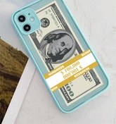 Resim casesing Iphone 11 Kamera Lens Korumalı Dollar Tasarımlı Montreal Turkuaz Kılıf 