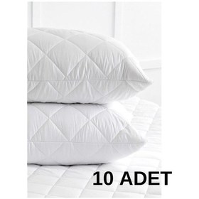 Resim 10 Adet Kapitoneli Yastık Koruyucu 50X70 Cm Yastık Alezi 
