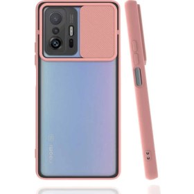 Resim Canpay Xiaomi Mi 11T Pro 5g Uyumlu Kılıf Kayar Sürgülü Lens Koruma Sliding Lens Protective Case 