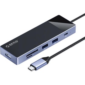 Resim ORICO Type-C PD100W 4K 30Hz HDMI SD TF 5Gbps Type-C 4 USB-A Portlu Hub Çoklayıcı 