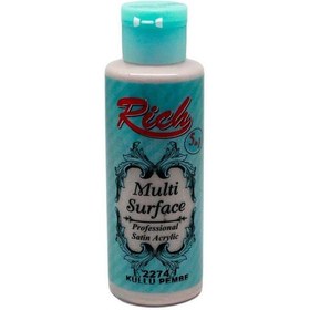 Resim Rich Akrilik Boya Multi Surface 120 CC Küllü Pembe 2274 