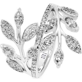 Resim Siramücevherat Sarmaşık Yüzük - Beyaz Altın 