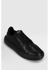 Resim Lufian Mateas Erkek Deri Sneaker Ayakkabı 112230251 Siyah 