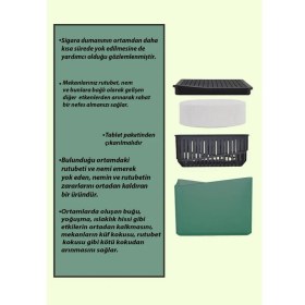 Resim Saban 1 Kg - Yeşil Kare Aparat, Yeşil Elma - Nem Alıcı Aparat + Tablet - Rutubet Giderici 