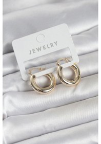 Resim Mey İthalat Gold Renk Pirinç Halka 20 Mm Kadın Küpe altın 