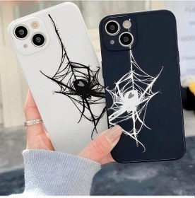Resim Redmi Note 12s Graffiti Örümcek Tpu Telefon Kılıfı İçin Siyah Gri Örümcek 