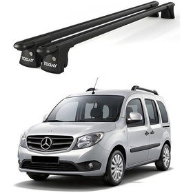 Resim Trio-ı Mercedes-benz Citan 2013 Ve Sonrası Uyumlu Siyah Kilitli Ara Atkı 135cm Port Bagaj Tavan Barı 