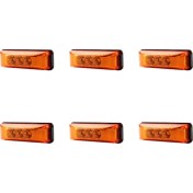 Resim 6x 3 LED 3.9 Inç Araba Kamyonu Yan Işareti Hafif Kuyruk Arka Lambalar Gösterge Işaretleyicisi 10-24V Römork Için Rv Tekne Kamyonu (Yurt Dışından) 