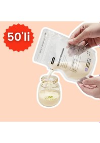 Resim Bebebao Anne Sütü Saklama Poşeti 200 Ml 50'li 