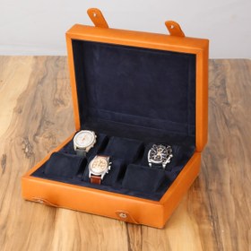 Resim Desmond L. Deri Saat Kutusu - Taba - Lacivert 