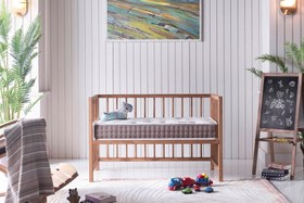 Resim BAMBOO SÜNGERLİ BEBEK YATAĞI, 60X120 