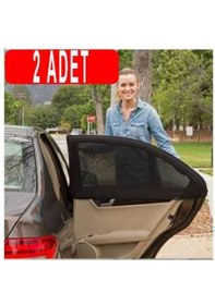 Resim 2 Adet Araba Yan Cam Perdesi Sineklik Araç Oto Güneşlik Örtü Perd 