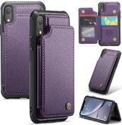 Resim Caseme Cüzdan Kılıfı İphone Uyumlu Xr Kartlık Rfıd Engelleme Ayaklık İnce Darbeye Dayanıklı Kılıf Pu Deri 