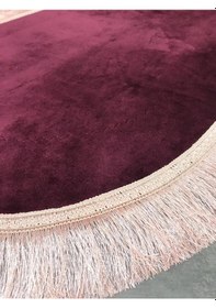 Resim Bonny Home Pera Mürdüm 3'lü Banyo Paspası Seti Kaymaz Tabanlı Saç Mürdüm 