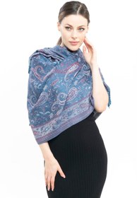 Resim K&B PASHMINA Pashmina Kaşmir Şal | Petrol Yeşili | %100 Kaşmir Yünü | 70x180 Cm 