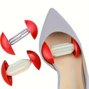 Resim 2 adet Ayakkabı Gerdiricisi - Ayarlanabilir Mini Yükseklik Genişlik Uzatıcılar, Plastik Yüksek Topuklu Bot Sneaker Şekillendirici Ayakkabı Ağaçları Genişletici 
