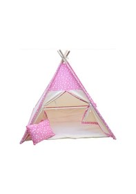 Resim Conconbebe Pembe Yıldız Desenli Çocuk Oyun Çadırı Oyun Evi 