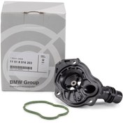 Resim Bmw F20 Kasa 2015 Öncesi 120d Termostat Kapağı Orjinal (11518516203) 