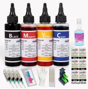 Resim HP Deskjet 2721/4120 Yazıcı Uyumlu 305 Kartuş Dolum Seti 4X100 ML 