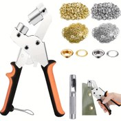 Resim 200 adet 10mm Halkalı Tam Göz Delme Seti - DIY Branda, Suni Deri & Su Geçirmez Kumaş Projeleri, Dikiş & El İşi Temel Malzemeleri için İdeal 