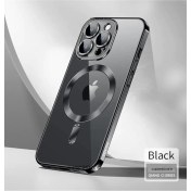 Resim M.TK Moveteck Apple iPhone 14 Pro Uyumlu Kılıf Kamera Lens Üstü Kaplama Korumalı Manyetik Magsafe Renkli Şeffaf 