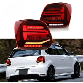 Resim X POWER TUNİNG Vw Polo 6r 2009-2014 Uyumlu Audi Dizyn Q2 Kırmızı Ledli Arka Stop 