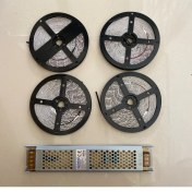 Resim Noas Yeni Nesil Şerit LED 20 Metre Beyaz + 25 Amper 300W LED Trafo 