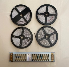 Resim Noas Yeni Nesil Şerit LED 20 Metre Beyaz + 25 Amper 300W LED Trafo 