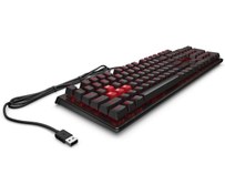 Resim HP 6YW75AA OMEN Encoder Kahverengi Cherry MX Mekanik Anahtarlı Oyuncu Klavyesi Türkçe - Siyah 
