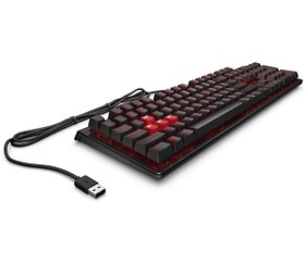 Resim HP 6YW75AA OMEN Encoder Kahverengi Cherry MX Mekanik Anahtarlı Oyuncu Klavyesi Türkçe - Siyah 